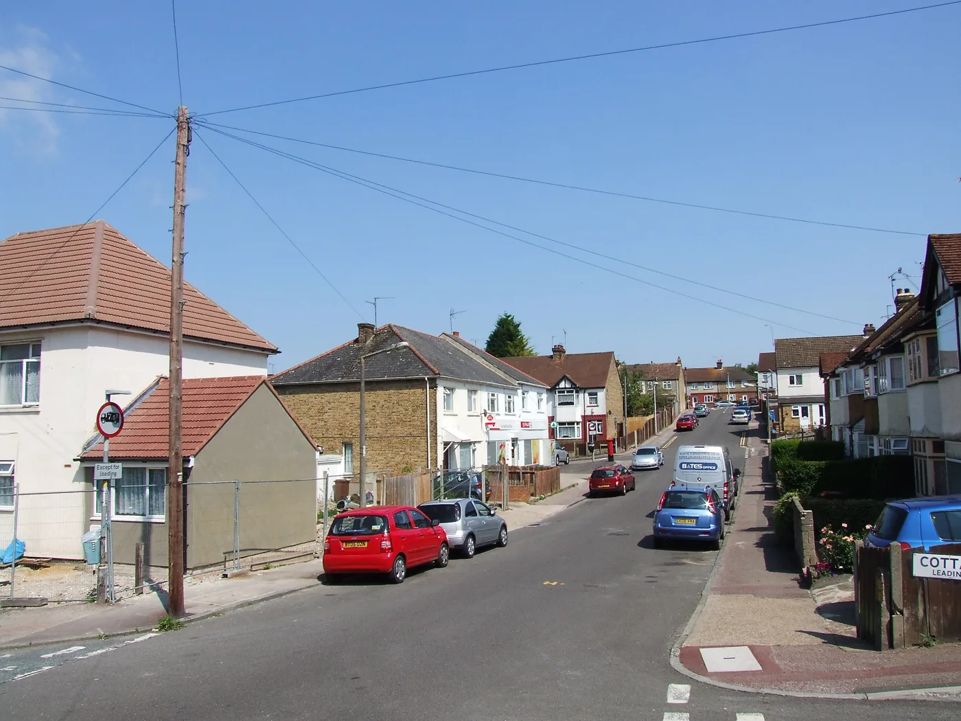 Scotteswood Avenue, Chatham, near the Cottall Avenue junction. The application site lies further along the same street, behind the former school entrance, and is not shown in this photograph.