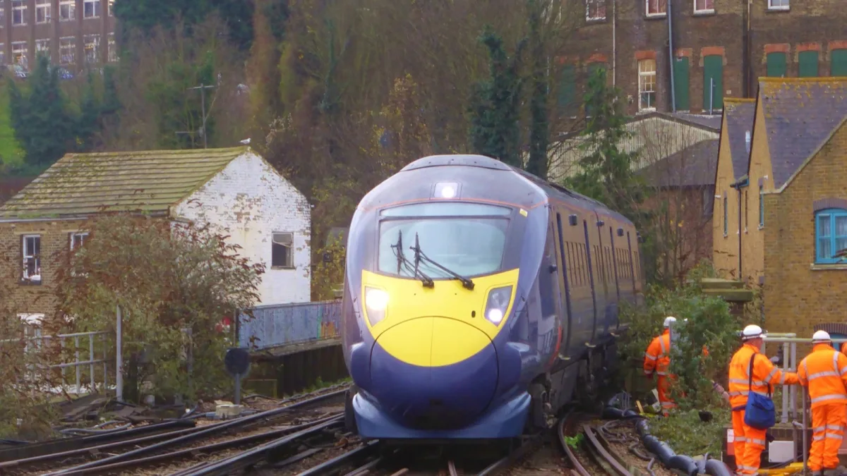 A Javelin bound for St Pancras on the approach to Rochester